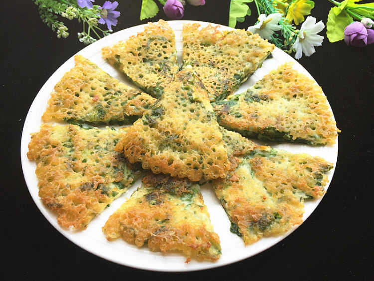 芹菜叶煎饼步骤14
