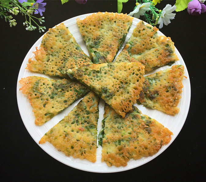 芹菜叶煎饼步骤13