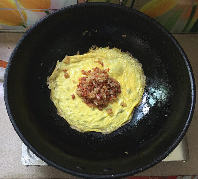 肉松蛋包饭步骤12
