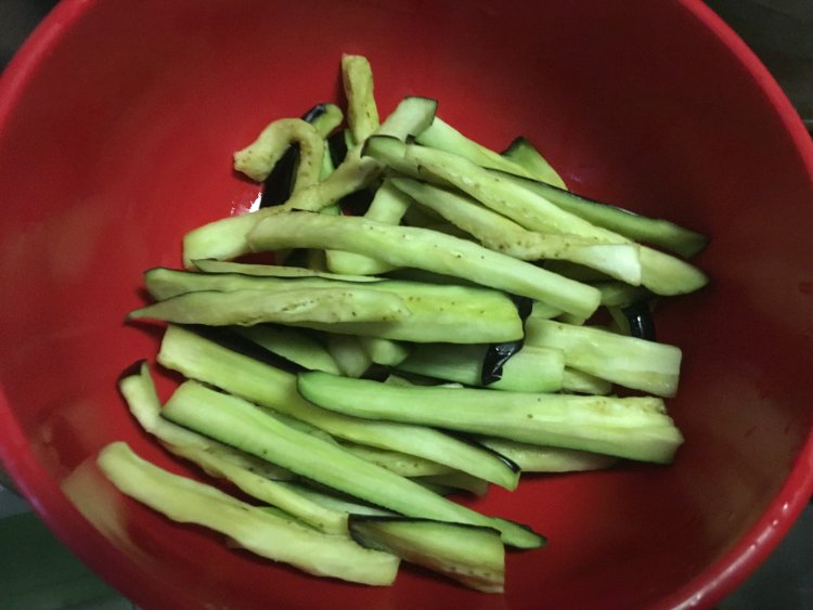 照烧茄子肉末粉丝步骤7
