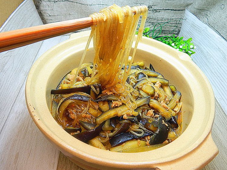 照烧茄子肉末粉丝步骤17