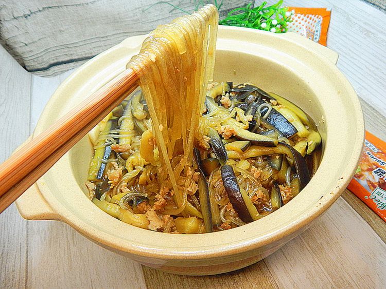照烧茄子肉末粉丝步骤16