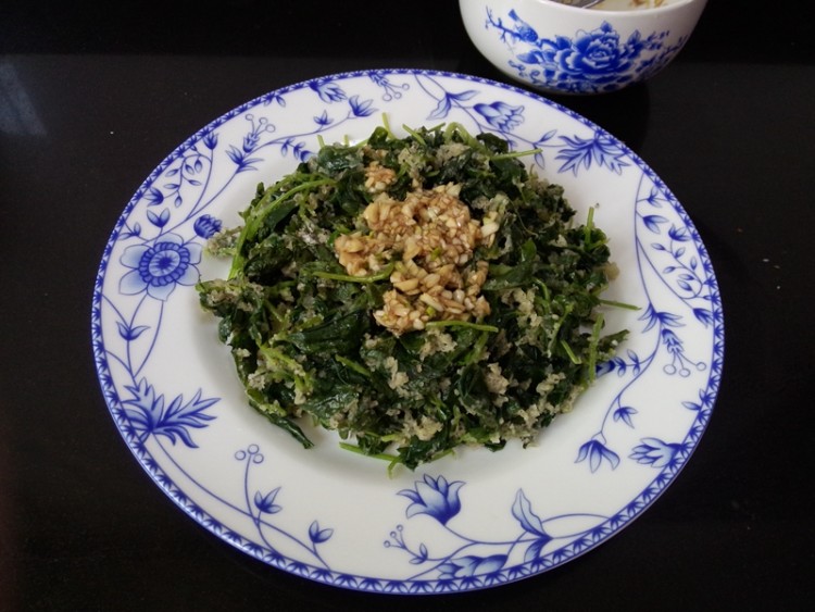 粉蒸草头步骤10