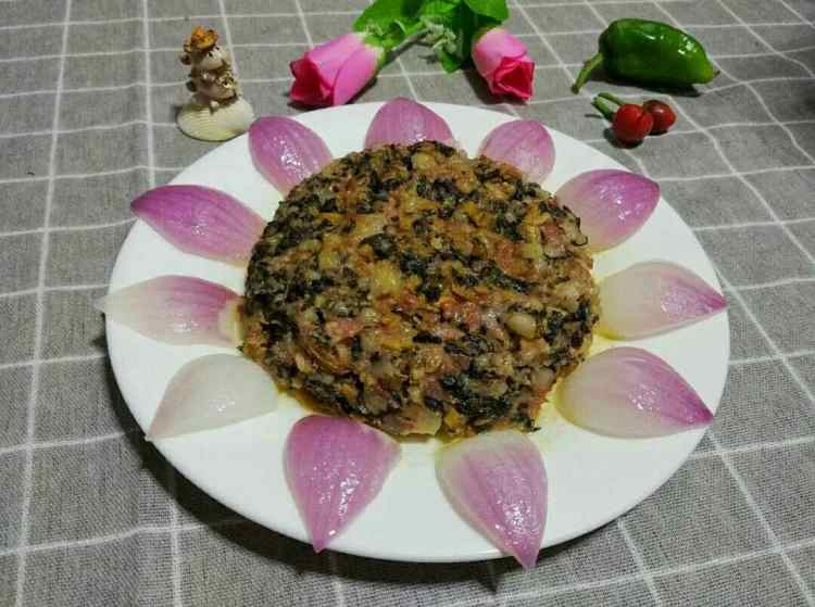 菜干蒸肉饼步骤6
