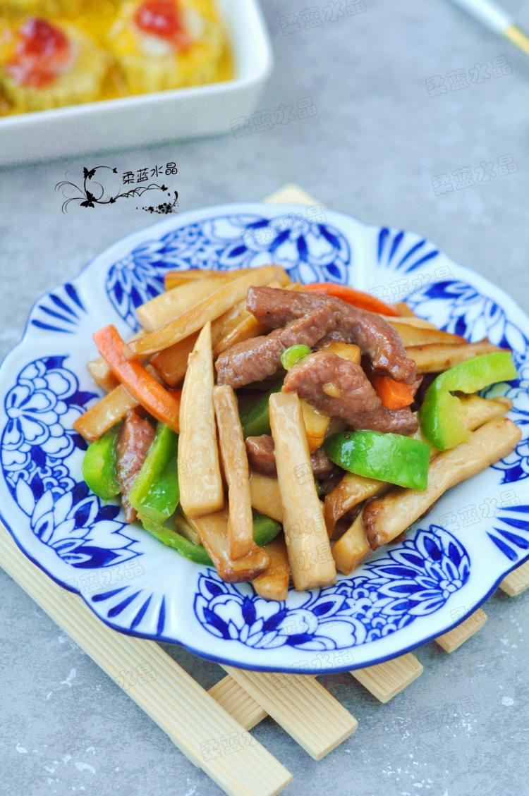 杏鲍菇炒牛柳步骤8