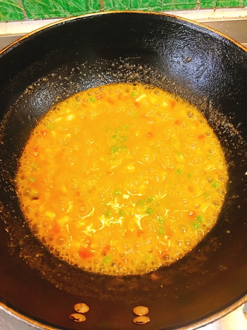咖哩豌豆鸡肉饭步骤12