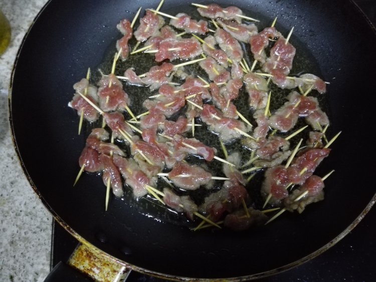 牙签牛肉步骤4