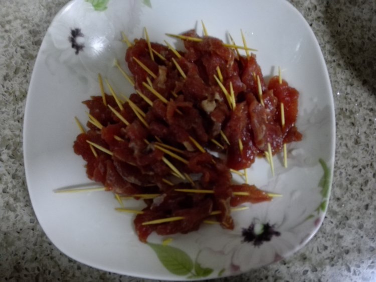 牙签牛肉步骤3