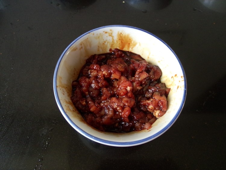 肉丝黑笋干盒子饼步骤3