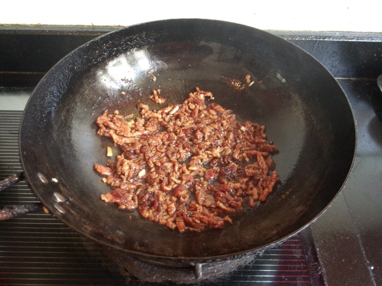 肉丝黑笋干盒子饼步骤5
