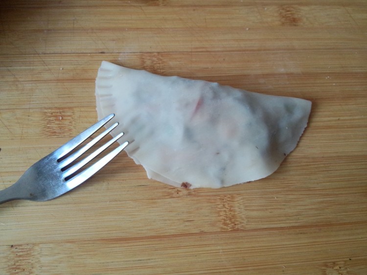 肉丝黑笋干盒子饼步骤10