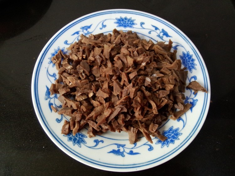 肉丁黑笋干烧麦步骤3