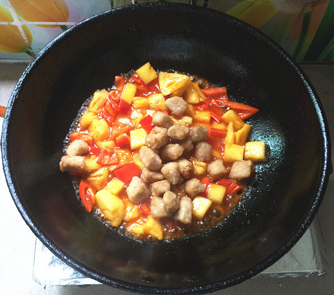 菠萝咕噜肉步骤12