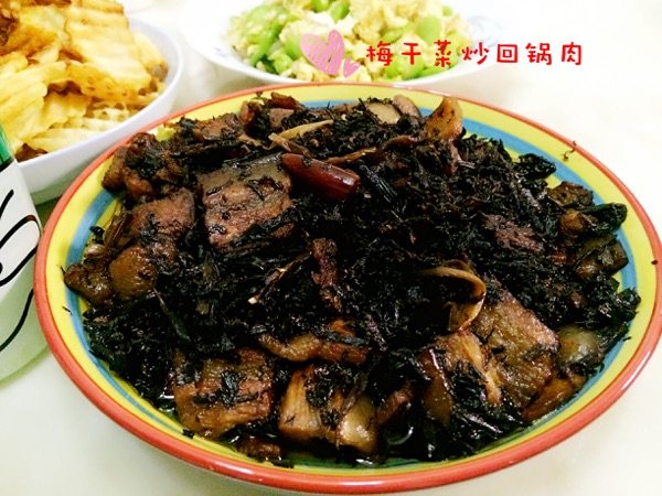 梅干菜炒回锅肉步骤9