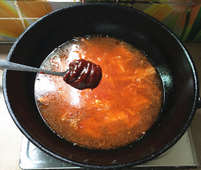 辣白菜杂锅步骤6