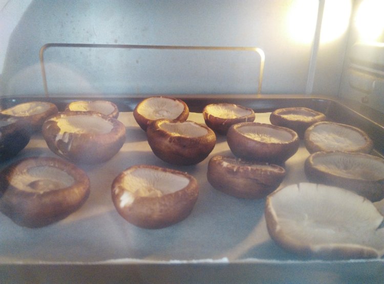 火腿烤香菇酿步骤3