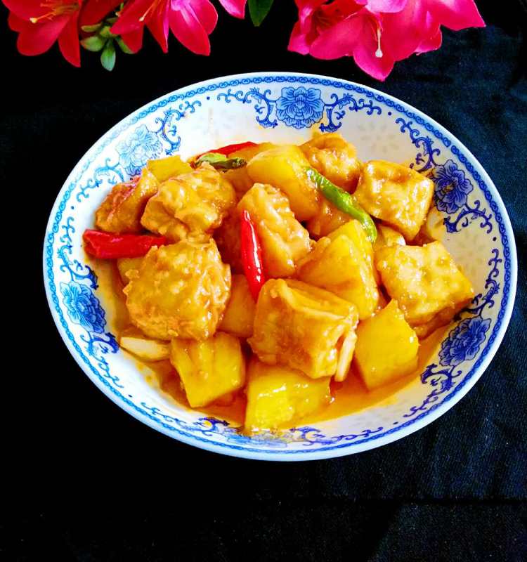 菠萝咕噜豆腐步骤14