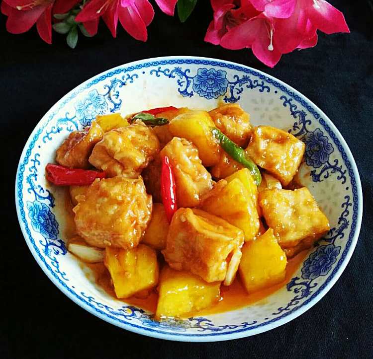 菠萝咕噜豆腐步骤13