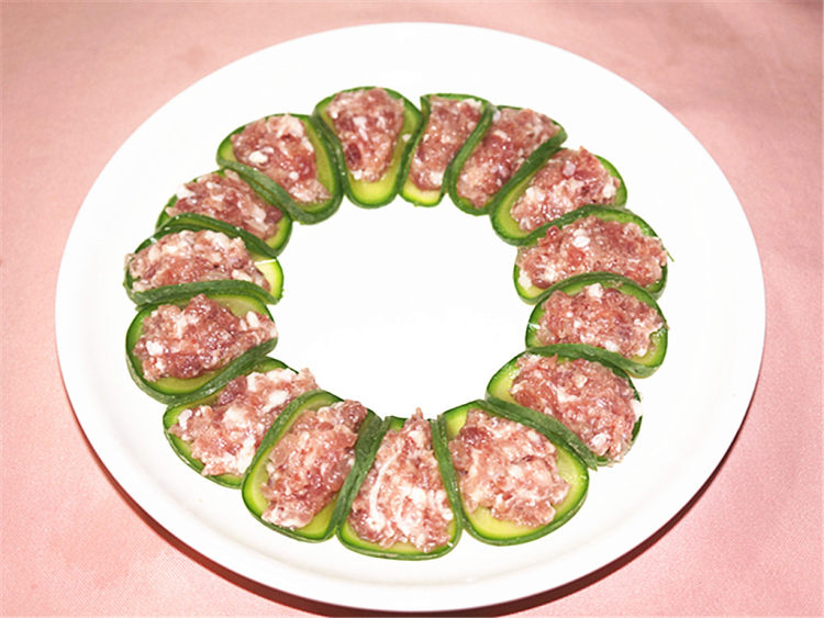 翡翠环肉糜步骤6