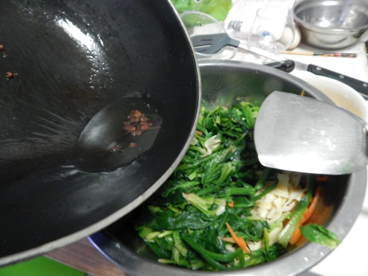 菠菜凉拌豆皮步骤8