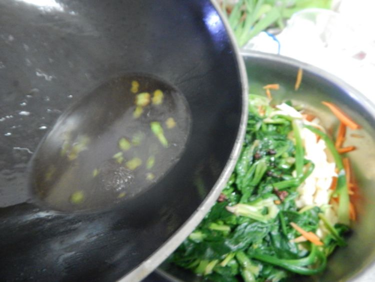 菠菜凉拌豆皮步骤10