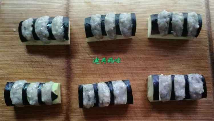 虾糜茄子酿步骤5