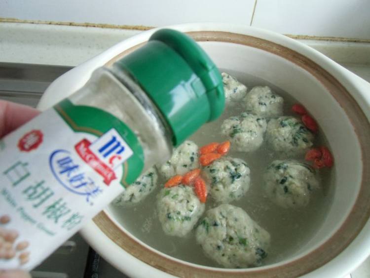 青菜肉丸步骤11