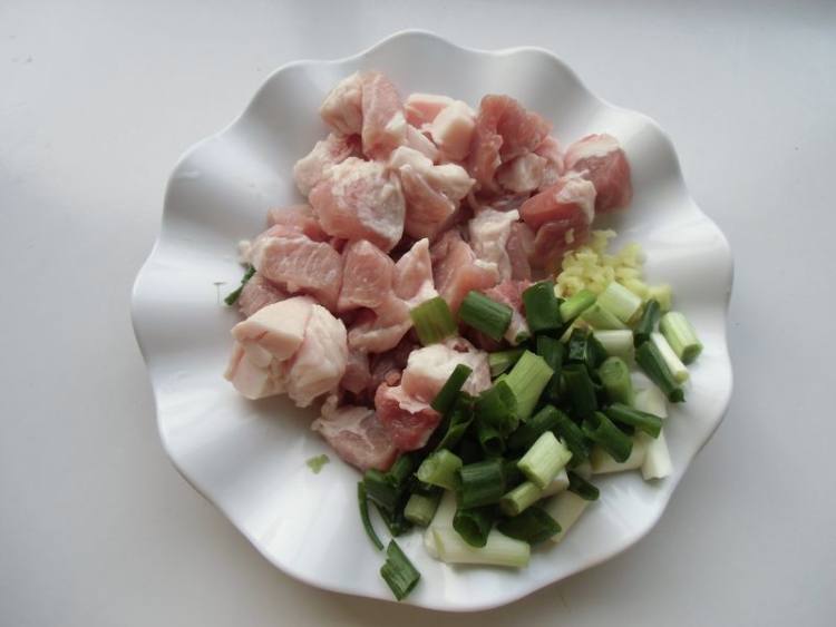 青菜肉丸步骤2