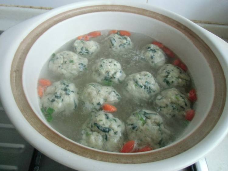 青菜肉丸步骤12