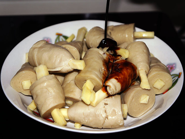 菜结素鸡腿步骤9