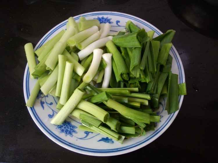 青蒜炒羊头头步骤4