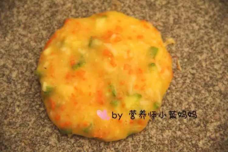 银鱼丝瓜山药饼步骤6