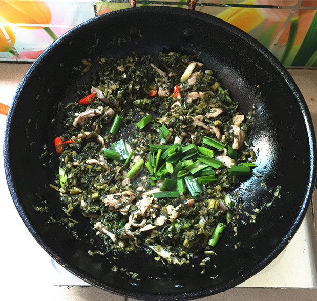 腌苦辣菜炒土猪肉丝#步骤10