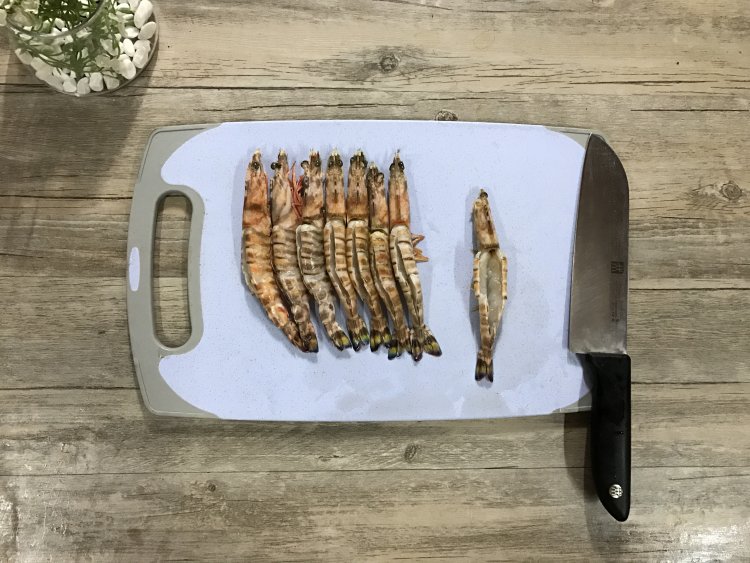 迷迭香芝士烤对虾步骤1