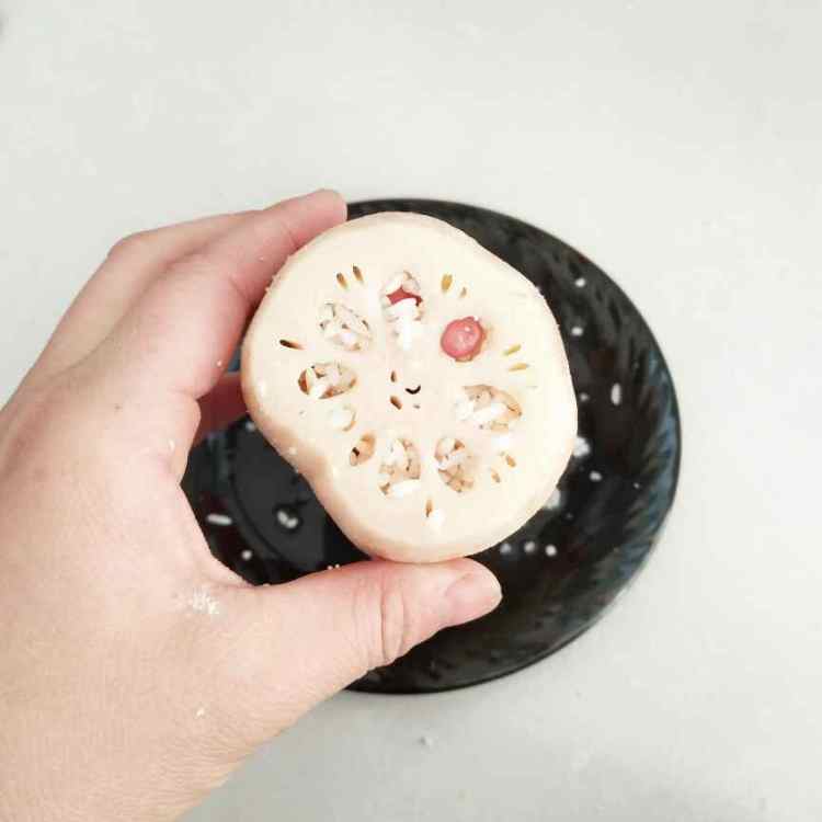 红豆糯米藕步骤5