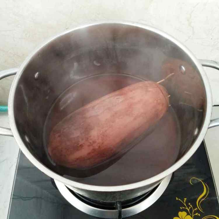 红豆糯米藕步骤11