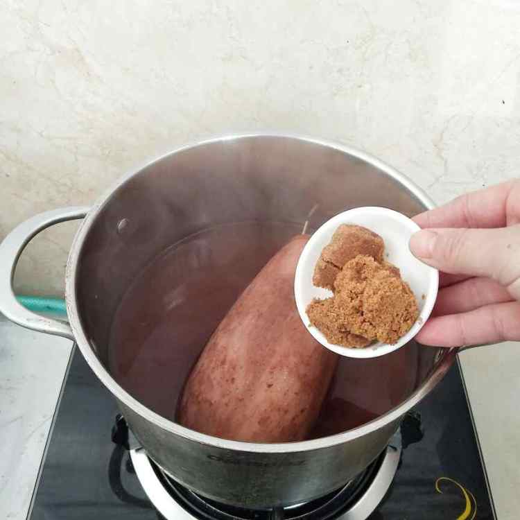 红豆糯米藕步骤10