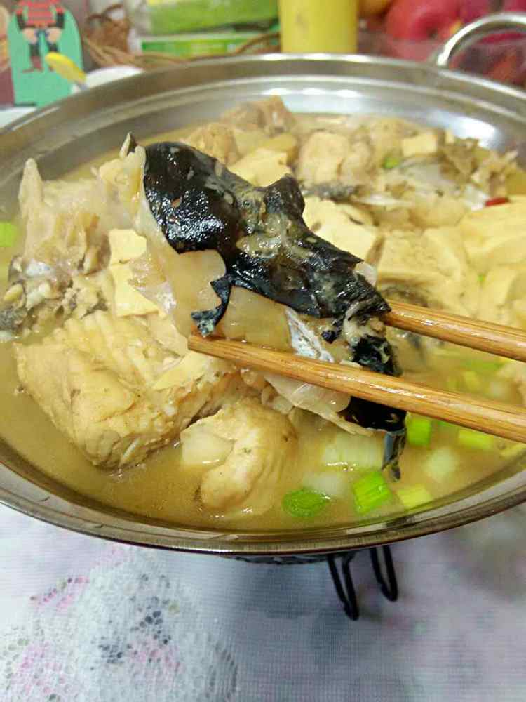 鱼头豆腐锅步骤8
