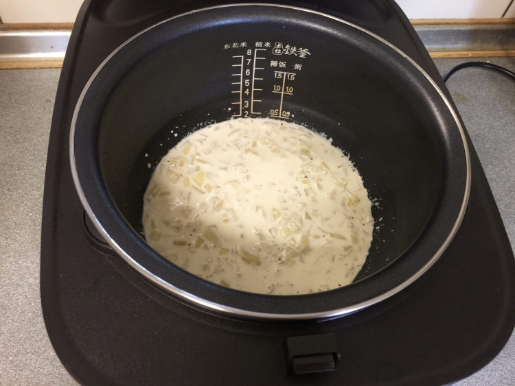 明太子奶油炊饭步骤12