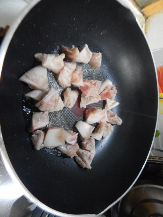四季豆烧月牙骨步骤7