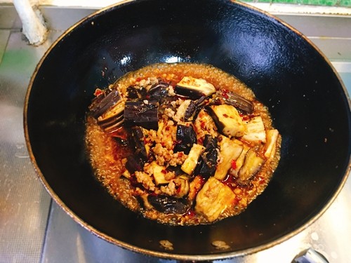 肉末鱼香茄子步骤14