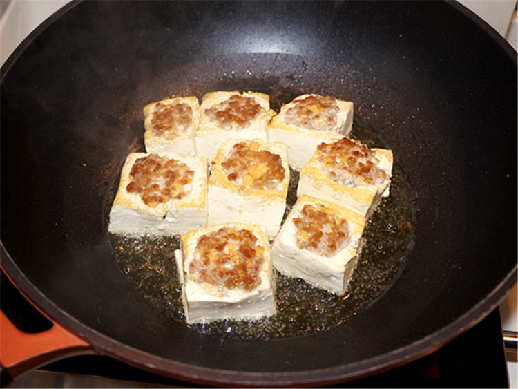 肉糜豆腐盒子步骤9