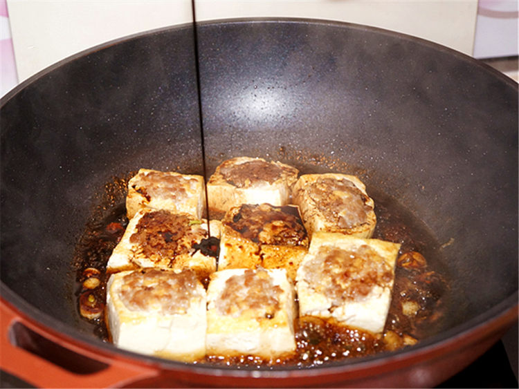 肉糜豆腐盒子步骤12