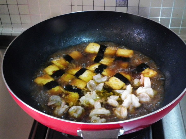 照烧海苔虾仁豆腐步骤11