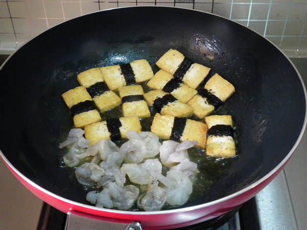 照烧海苔虾仁豆腐步骤10