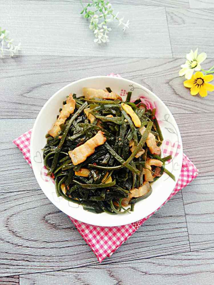 回锅肉海带丝步骤10