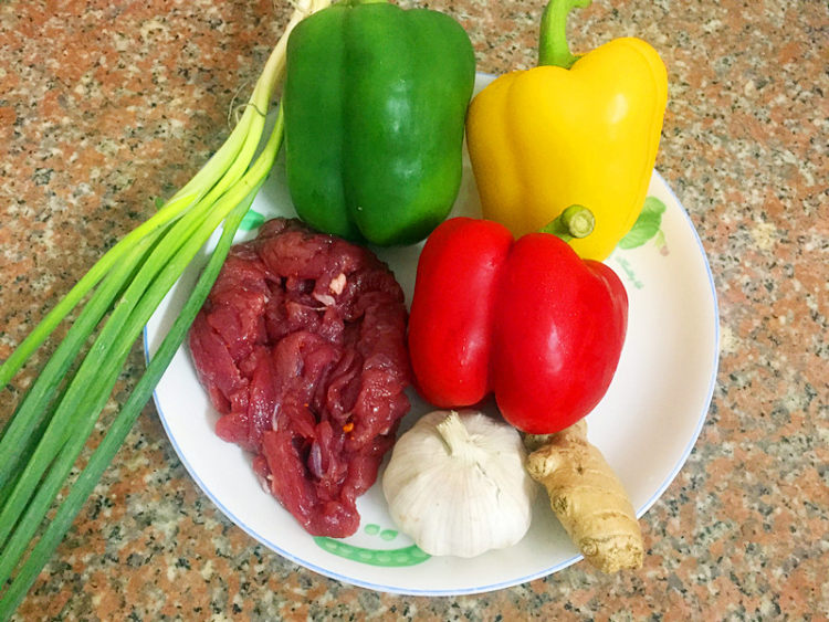 彩虹牛肉步骤1