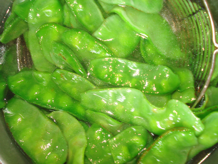 凉拌扁豆步骤2