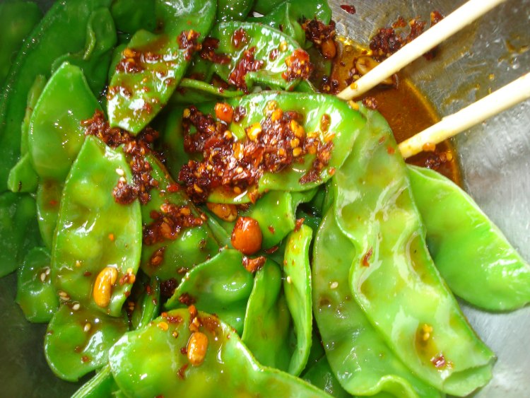 凉拌扁豆步骤4