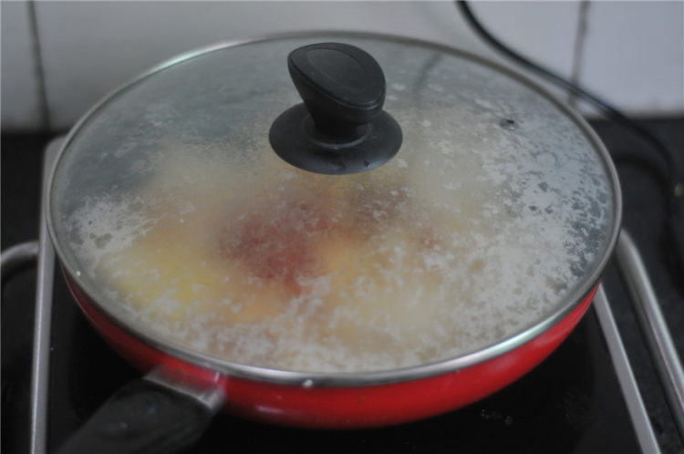 虾皮煎豆腐步骤8